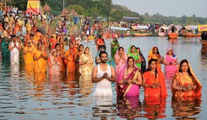 छठ व्रत र सझियाघाट आज