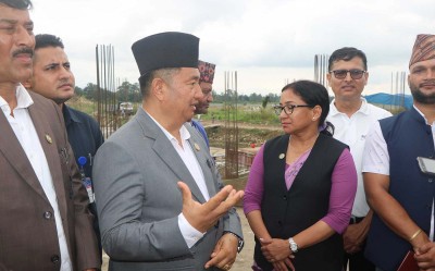 गौतमबुद्ध अन्तर्राष्ट्रिय क्रिकेट रङ्गशाला निर्माण नरोकिने        