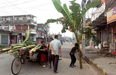 तराईमा तिहारः बढ्दो केराका थामको बजार