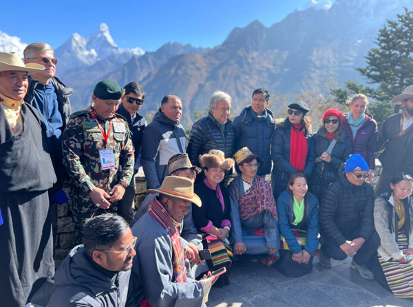 नेपालमा जलवायु परिवर्तनको असरबारे विश्वको ध्यानाकर्षण गराउने महासचिव गुटेरेसको प्रतिबद्धता   