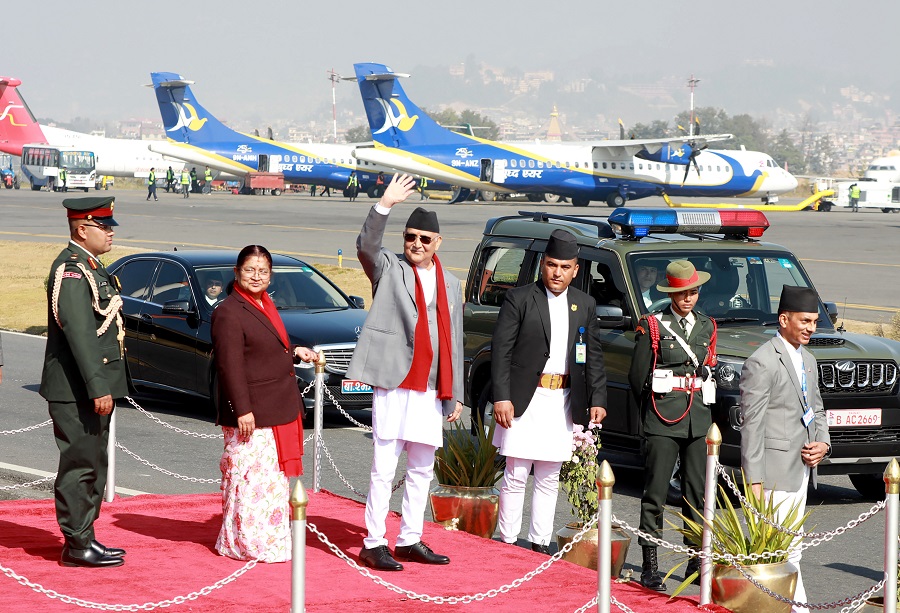 प्रधानमन्त्री ओली चीन प्रस्थान   