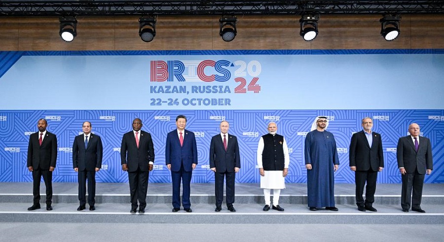 Leaders-of-BRICS-countries-pose-for-a-group-photo-during-the-16th-BRICS-Summit-in-Kazan,-Russia,-Oct.-23,-2024-1729743654.jpg