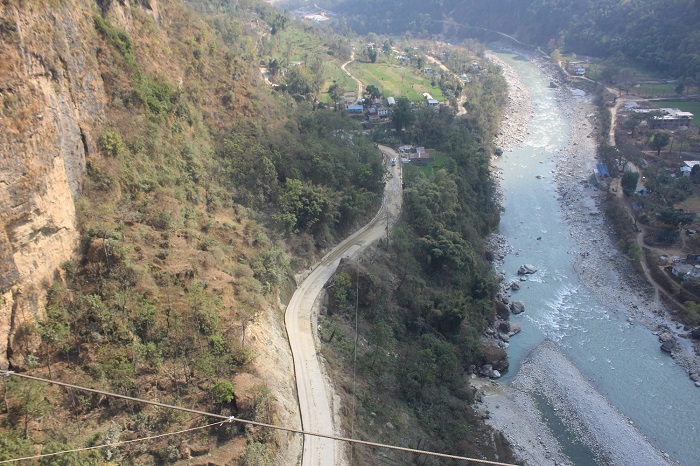 बेनी-मालढुङ्गा सडकः ठेक्का अवधि सकिँदा दुई तिहाइ मात्र प्रगति