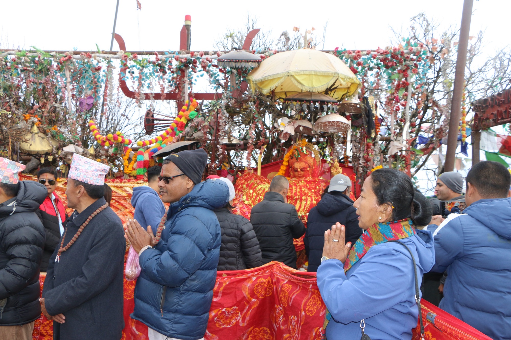 दुई लाख ३१ हजार भक्तजनद्वारा पाथीभरा देवीको दर्शन   