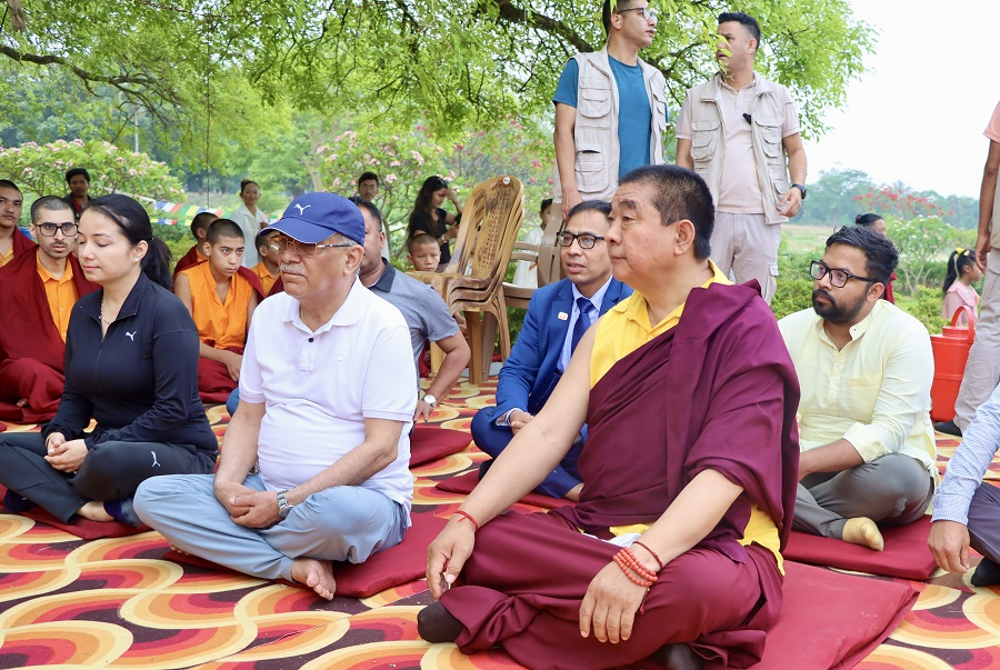 प्रधानमन्त्री प्रचण्ड लुम्बिनीमा (फोटो फिचर)