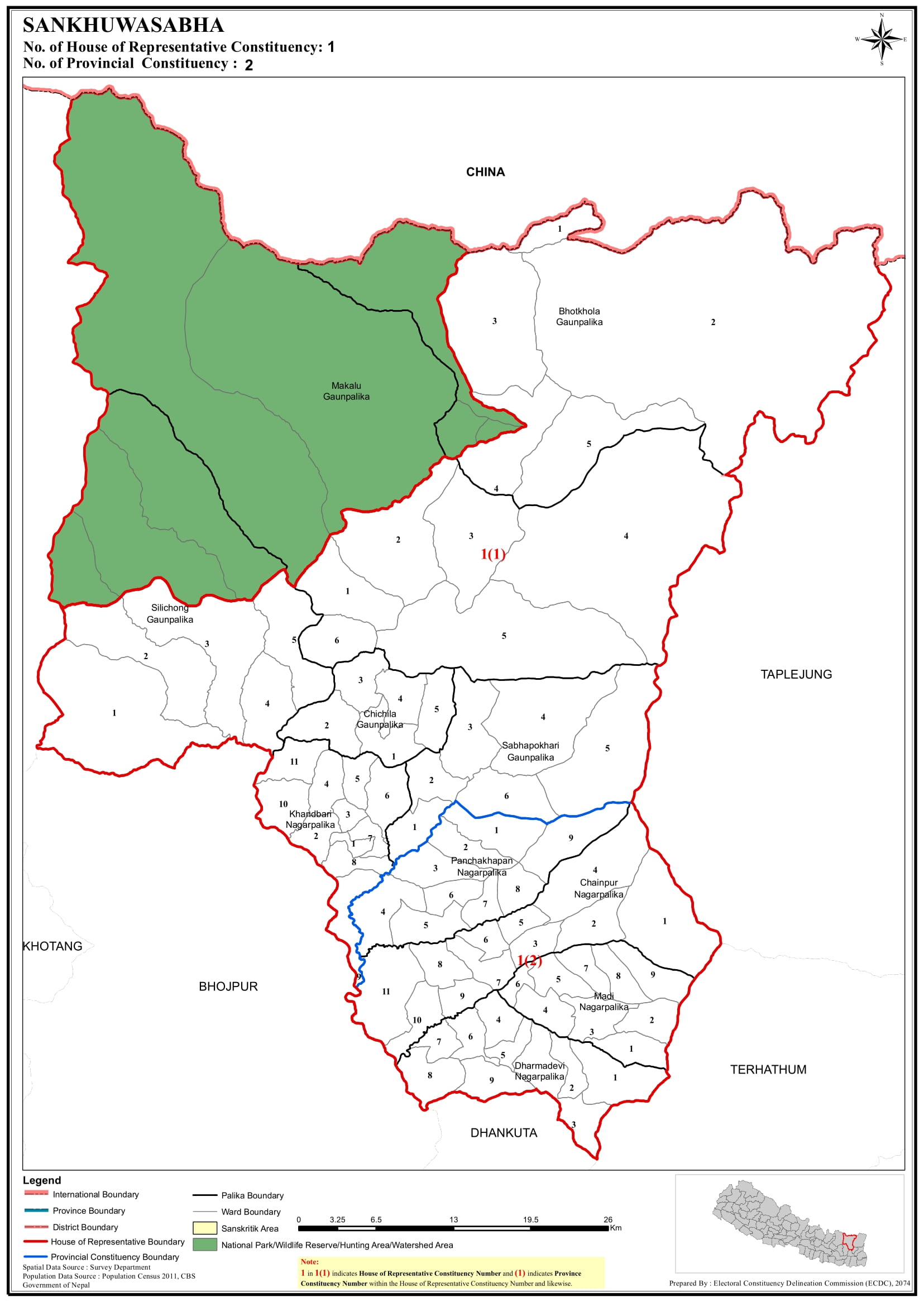 संखुवासभामा पहिरोले तीन घर बगायो   