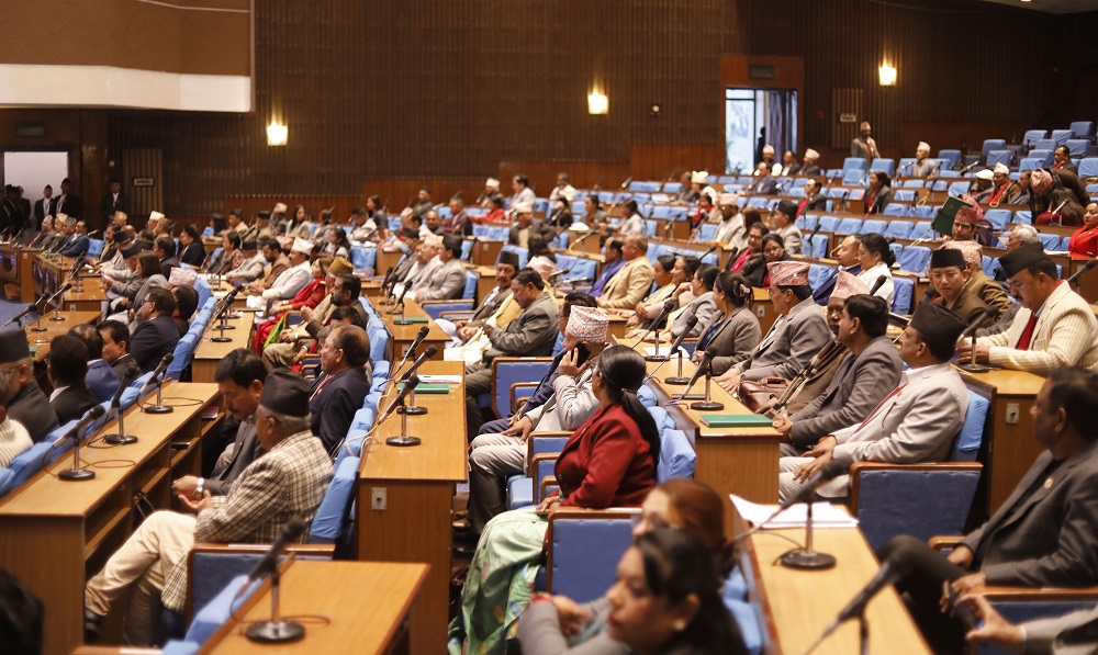 प्रतिनिधिसभाको बैठक सुरु भए लगत्तै राष्ट्रिय स्वतन्त्र पार्टीको अवरोध